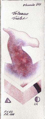 Shminke Horadam Aquarell 914 Volcano Violet watercolor swatch