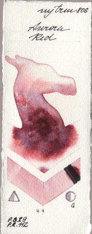 Mijello Mission Gold 806 Aurora R watercolor swatch