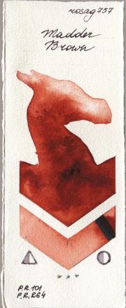 Rosa Gallery 757 Madder Brown watercolor swatch