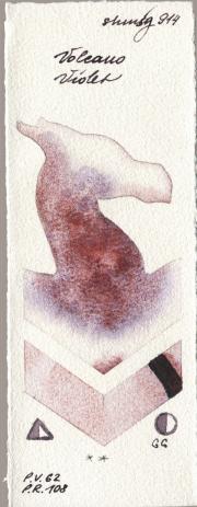 Shminke Horadam Aquarell 914 Volcano Viol watercolor swatch