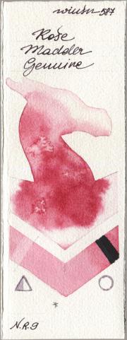 Winsor & Newton Professional 587 Rose Madder Genuine watercolor swatch