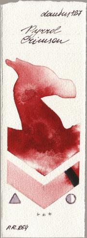 Daniel Smith 127 Pyrrol Crimson watercolor swatch