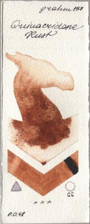 M. Graham & Co. Artists 157 Quinacridone Ru watercolor swatch