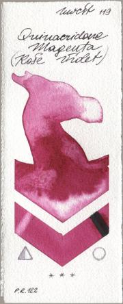 Holbein Artists Watercolor 119 Quinacridone Magenta (Rose Viole watercolor swatch