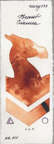 Rosa Gallery 733 Burnt Sienna watercolor swatch