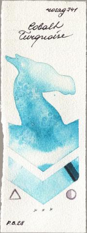 Rosa Gallery 741 Cobalt Turquoise watercolor swatch