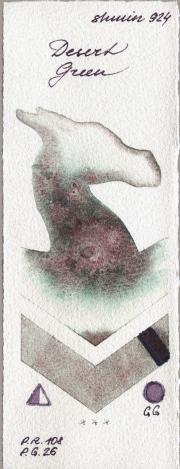 Shminke Horadam Aquarell 924 Desert Green watercolor swatch