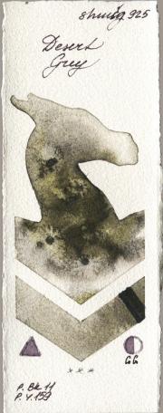 Shminke Horadam Aquarell 925 Desert Grey watercolor swatch