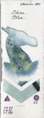 Shminke Horadam Aquarell 934 Shire Blue watercolor swatch