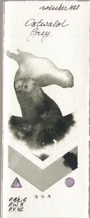 Winsor & Newton Professional 428 Ostwald Grey watercolor swatch