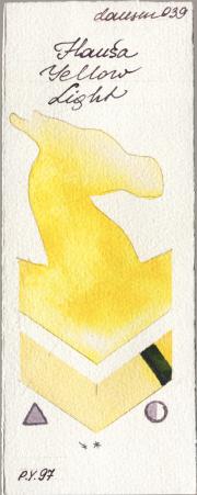 Daniel Smith 039 Hansa Yellow Light watercolor swatch