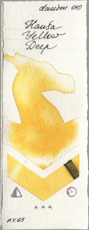 Daniel Smith 040 Hansa Yellow De watercolor swatch