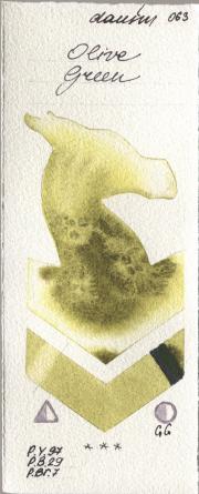 Daniel Smith 063 Olive Gre watercolor swatch