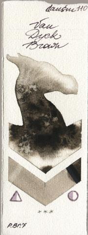 Daniel Smith 110 Van Dyck Brown watercolor swatch