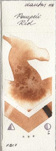 Daniel Smith 116 Pompeii R watercolor swatch