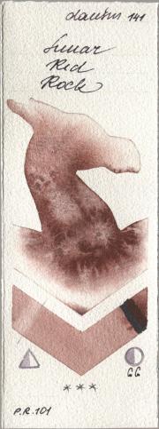 Daniel Smith 141 Lunar Red Ro watercolor swatch