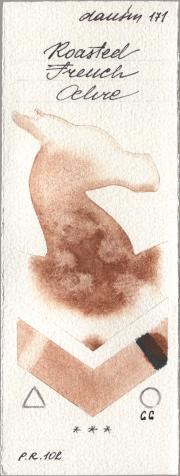 Daniel Smith 171 Roasted French Och watercolor swatch