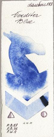 Daniel Smith 173 Verditer Blue watercolor swatch