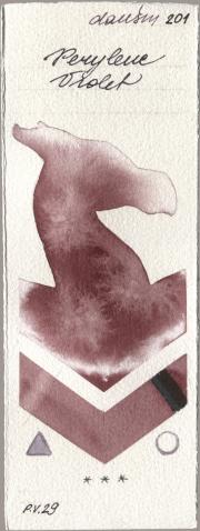 Daniel Smith 201 Perylene Viol watercolor swatch