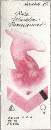 Daniel Smith 237 Rose Madder Permane watercolor swatch