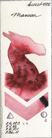Kuretake Gansai Tambi 072 Maro watercolor swatch