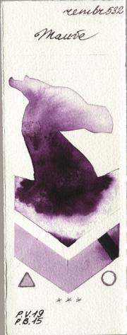 Royal Talens Rembrandt Watercolour 532 Mauve watercolor swatch