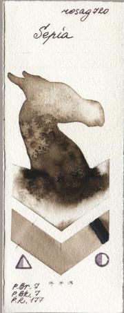 Rosa Gallery 720 Sepia watercolor swatch