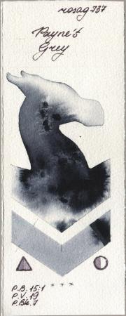 Rosa Gallery 737 Paynes Grey watercolor swatch