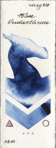 Rosa Gallery 738 Blue Indanthrone watercolor swatch