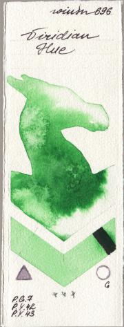 Winsor & Newton Professional 696 Viridian H watercolor swatch