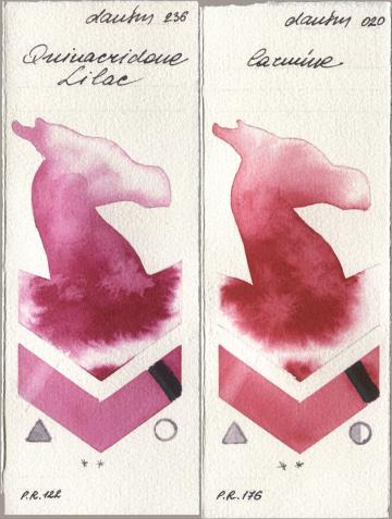 Daniel Smith 236 Quinacridone Lilac, 020 Carmi watercolor swatch
