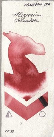 Daniel Smith 004 Alizarin Crims watercolor swatch