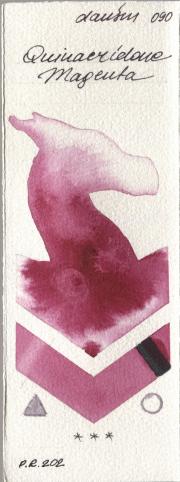 Daniel Smith 090 Quinacridone Magen watercolor swatch