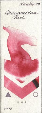 Daniel Smith 091 Quinacridone R watercolor swatch
