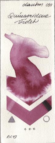 Daniel Smith 094 Quinacridone Viol watercolor swatch
