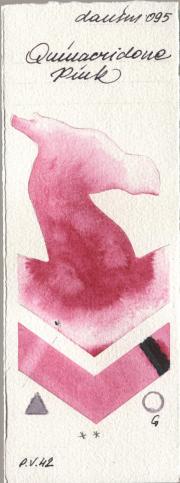 Daniel Smith 095 Quinacridone Pi watercolor swatch