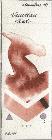 Daniel Smith 111 Venetian R watercolor swatch