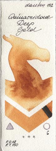 Daniel Smith 152 Quinacridone Deep Go watercolor swatch