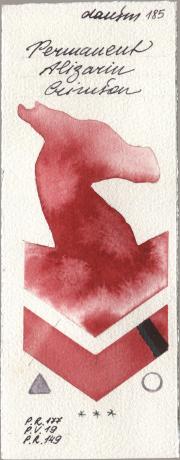 Daniel Smith 185 Permanent Alizarin Crims watercolor swatch