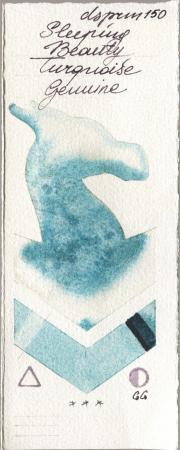 Daniel Smith 150 Sleeping Beauty Turquoise Genui watercolor swatch