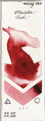 Rosa Gallery 725 Madder Red watercolor swatch