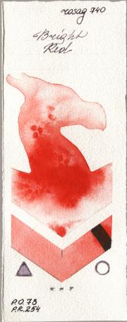 Rosa Gallery 740 Bright Red watercolor swatch