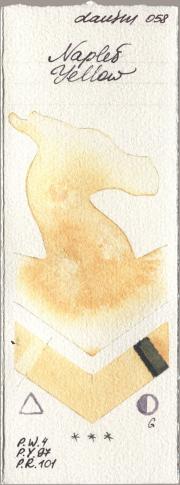 Daniel Smith 058 Naples Yell watercolor swatch
