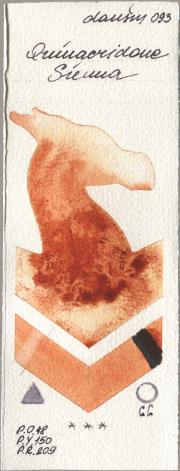 Daniel Smith 093 Quinacridone Sien watercolor swatch