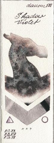 Daniel Smith 188 Shadow Violet watercolor swatch