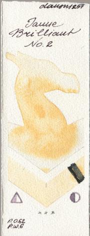 Daniel Smith 257 Jaune Brilliant No 2 watercolor swatch