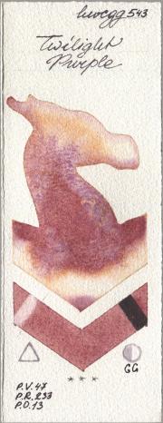Holbein Artists Watercolor 543 Twilight Purp watercolor swatch