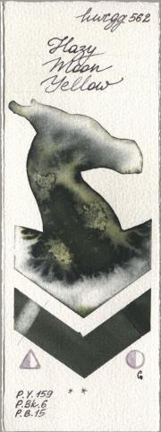 Holbein Artists Watercolor 562 Hazy Moon Yell watercolor swatch