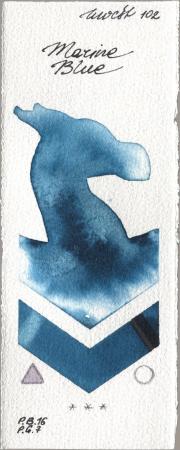 Holbein Artists Watercolor 102 Marine Bl watercolor swatch