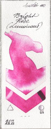 Holbein Artists Watercolor 170 Bright Rose (Luminou watercolor swatch